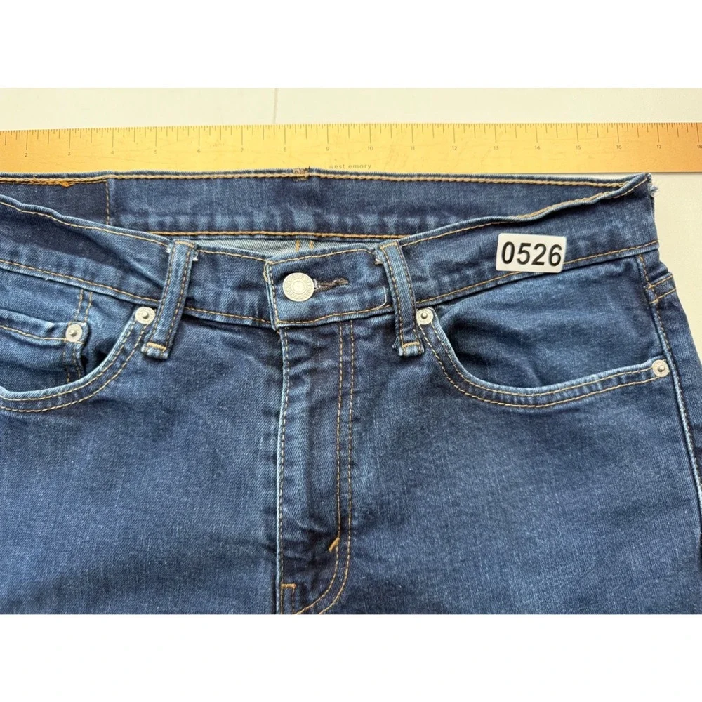 Levis 511 Slim Fit Jeans Mens W34 L36 Dark Wash Blue Denim 04511-1042